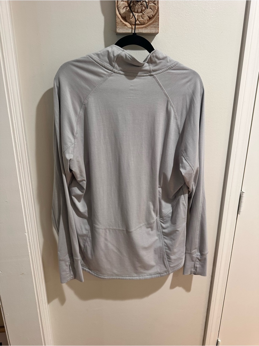 Puma Women’s Hooded Long Sleeve Shirt - Light Gray